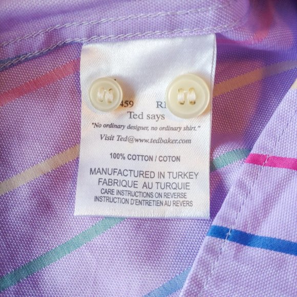 Ted Baker Archive Lavender French Cuff Button-Up - Picture 4 of 8